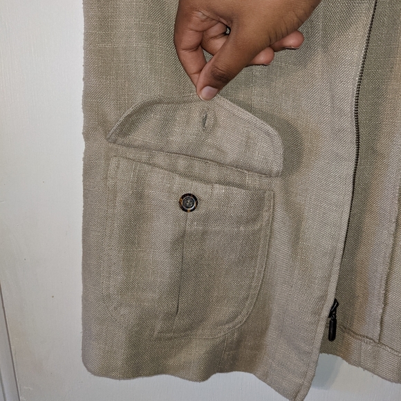 Worthington khaki zipper vest - Picture 4 of 7